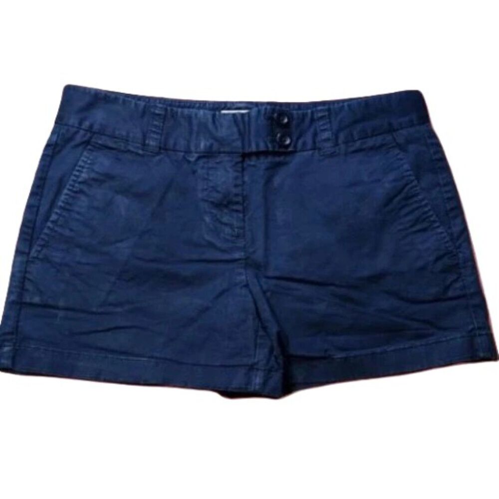 Vineyard Vines Women’s Navy Chino Shorts Size 2 Stretch Cotton Classic Fit Whale